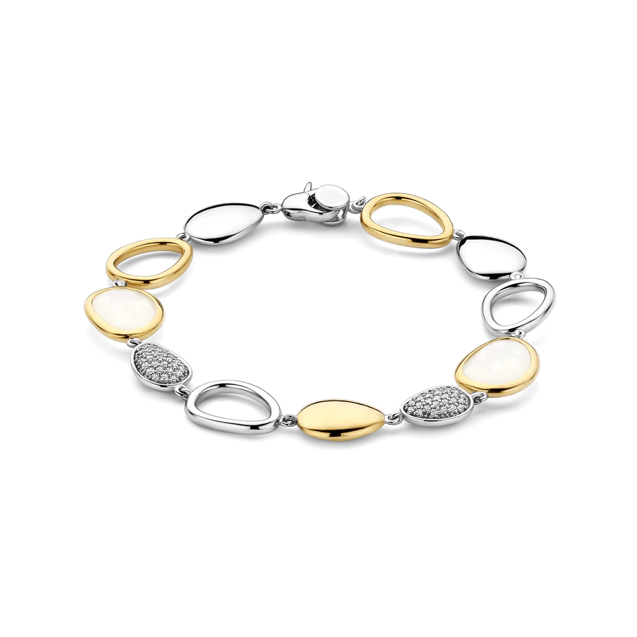 Bracciale in Argento, Pietre e Zirconi