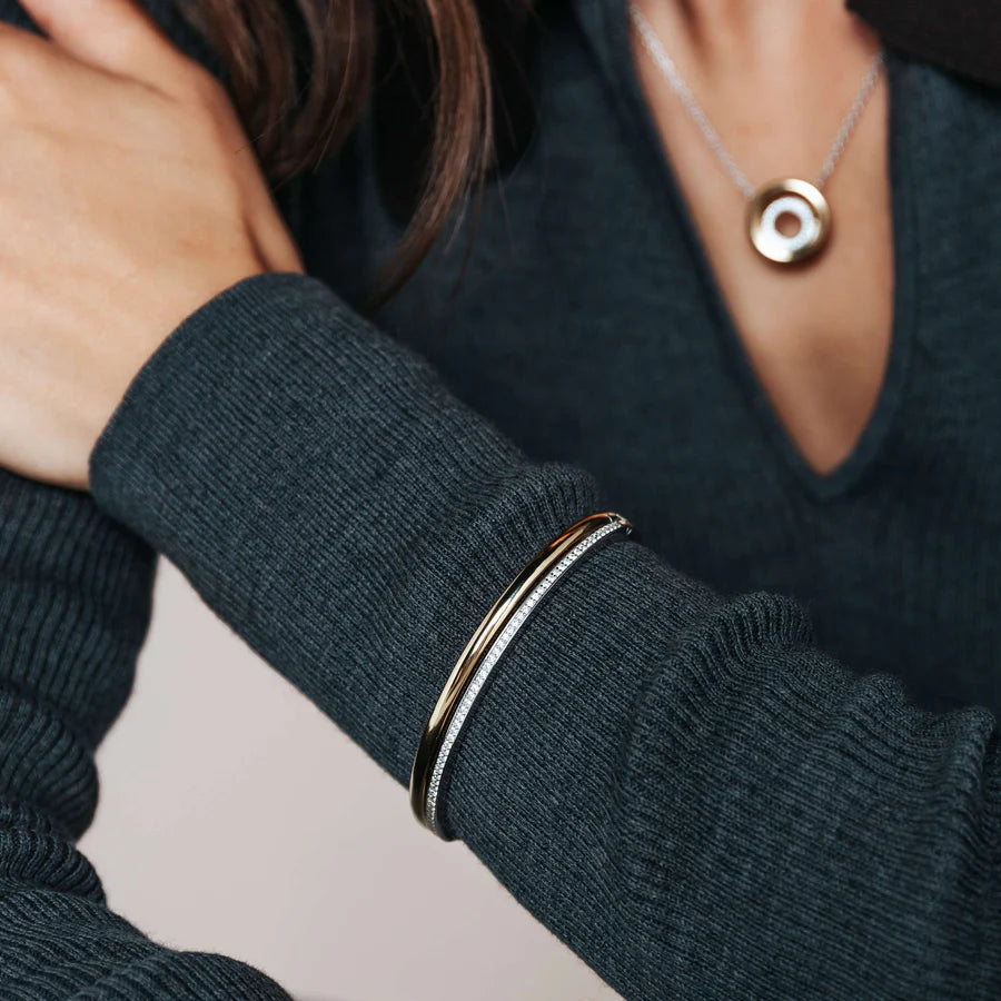 Bracciale Schiava in Argento e Zirconi