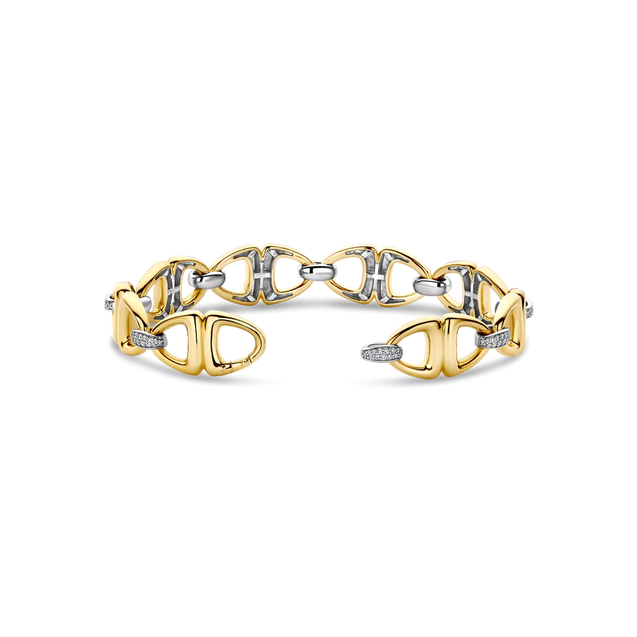 Bracciale a Catena in Argento e Zirconi