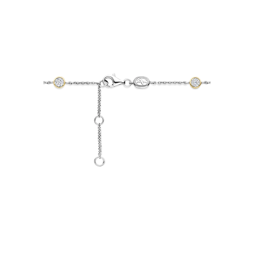 Bracciale con punti luce in Argento e Zirconi