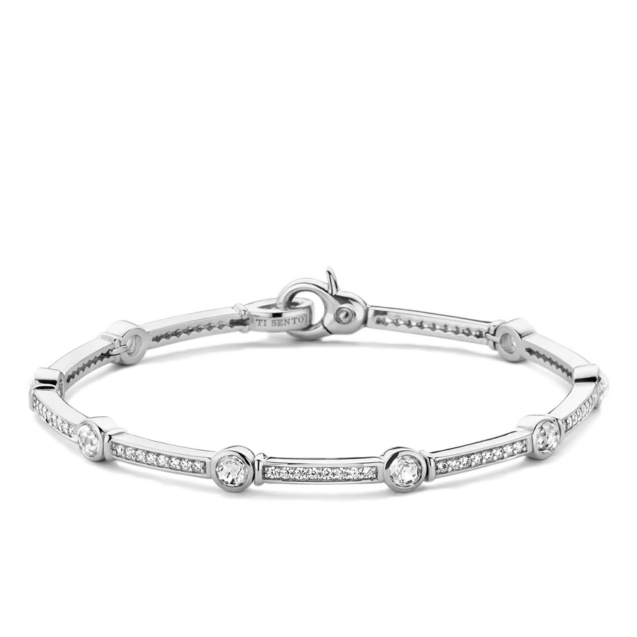Bracciale Tennis in Argento e Zirconi