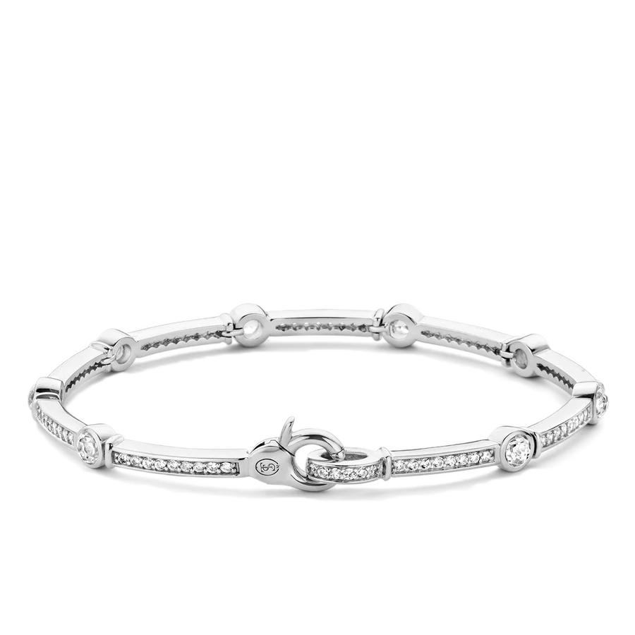 Bracciale Tennis in Argento e Zirconi