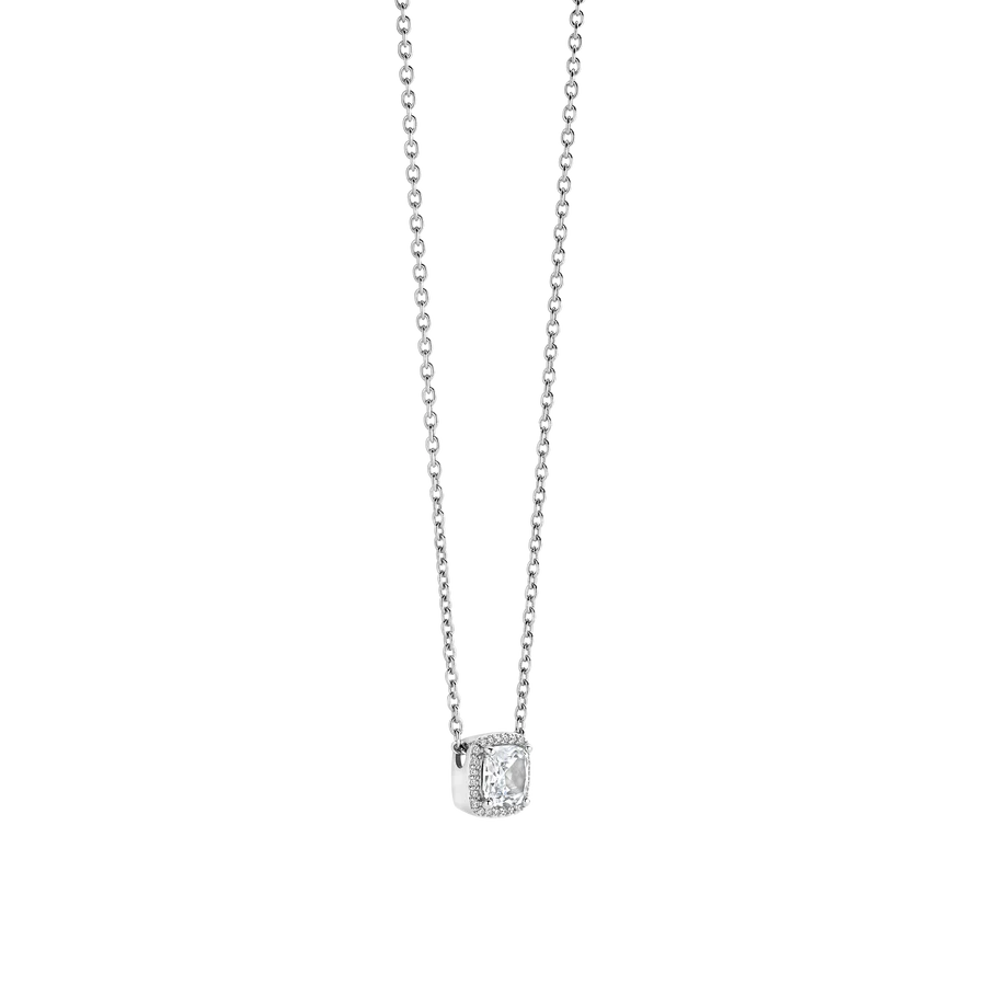Collana Punto Luce Bold in Argento e Zirconi