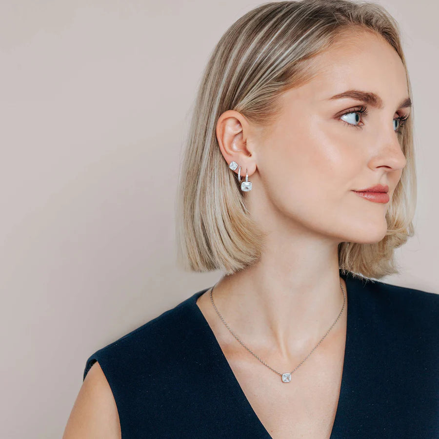 Collana Punto Luce Bold in Argento e Zirconi