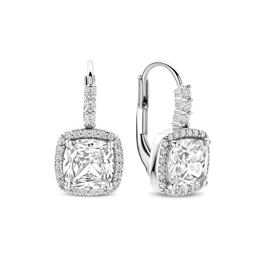 Orecchini a Monachella Punto Luce Bold in Argento e Zirconi