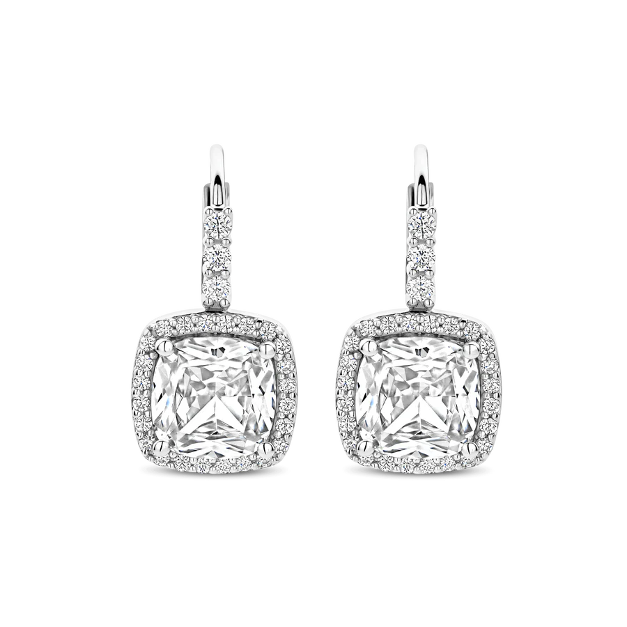 Orecchini a Monachella Punto Luce Bold in Argento e Zirconi