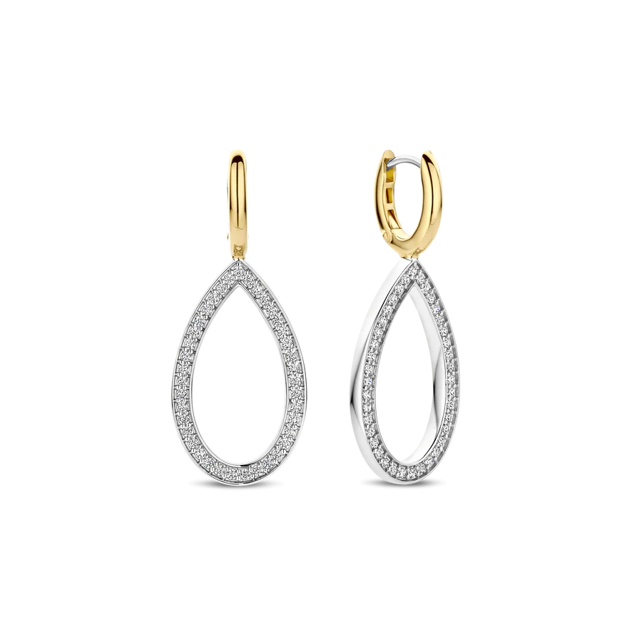 Orecchini Pendenti Fantasia in Argento e Zirconi