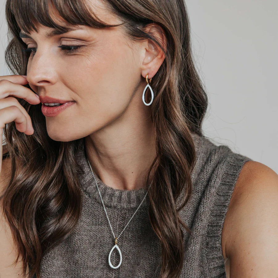 Orecchini Pendenti Fantasia in Argento e Zirconi