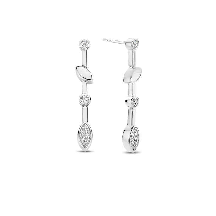 Orecchini Pendenti in Argento e Zirconi