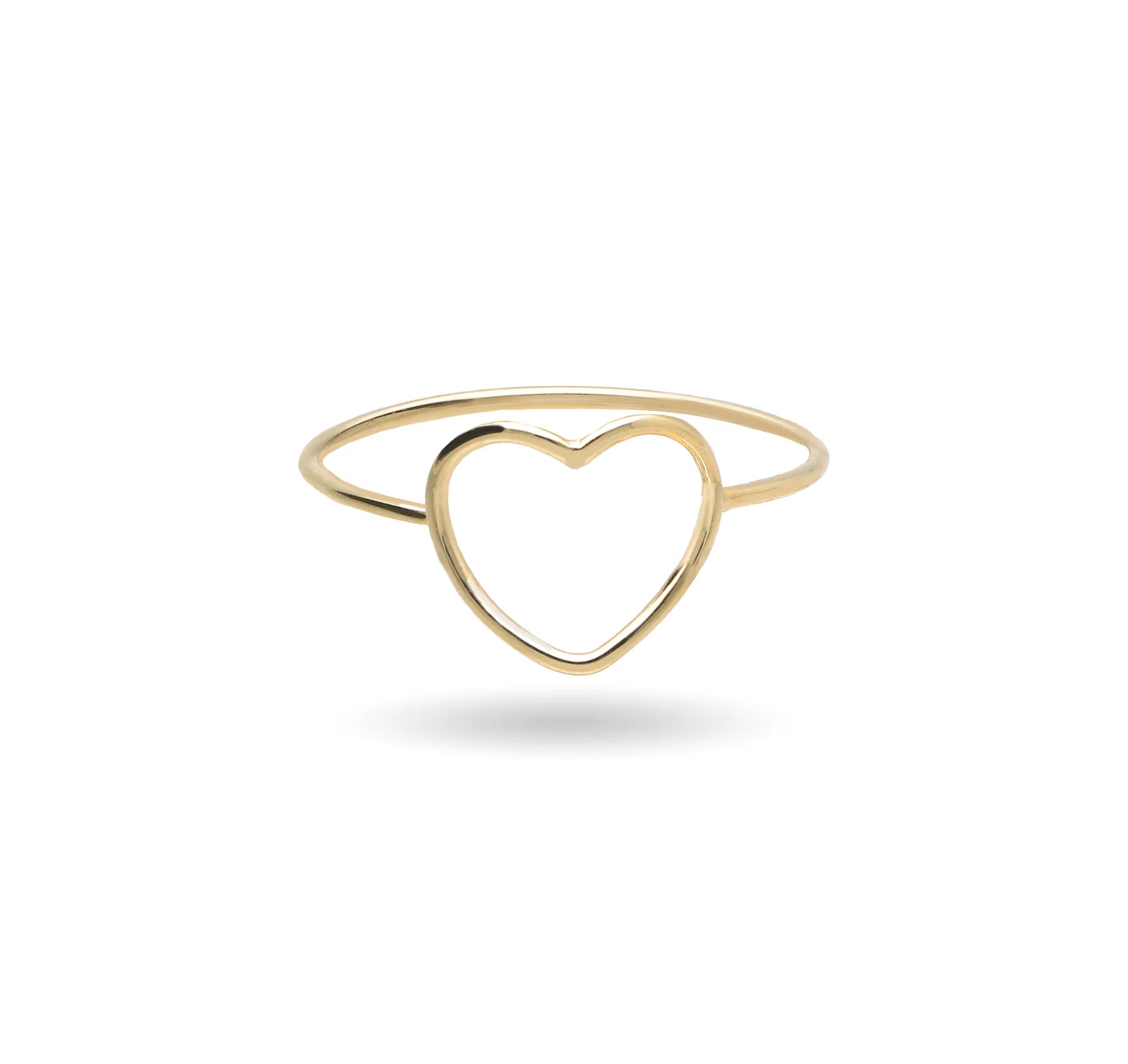 Anello Filodamore Cuore in Oro Rosa / Giallo 9kt