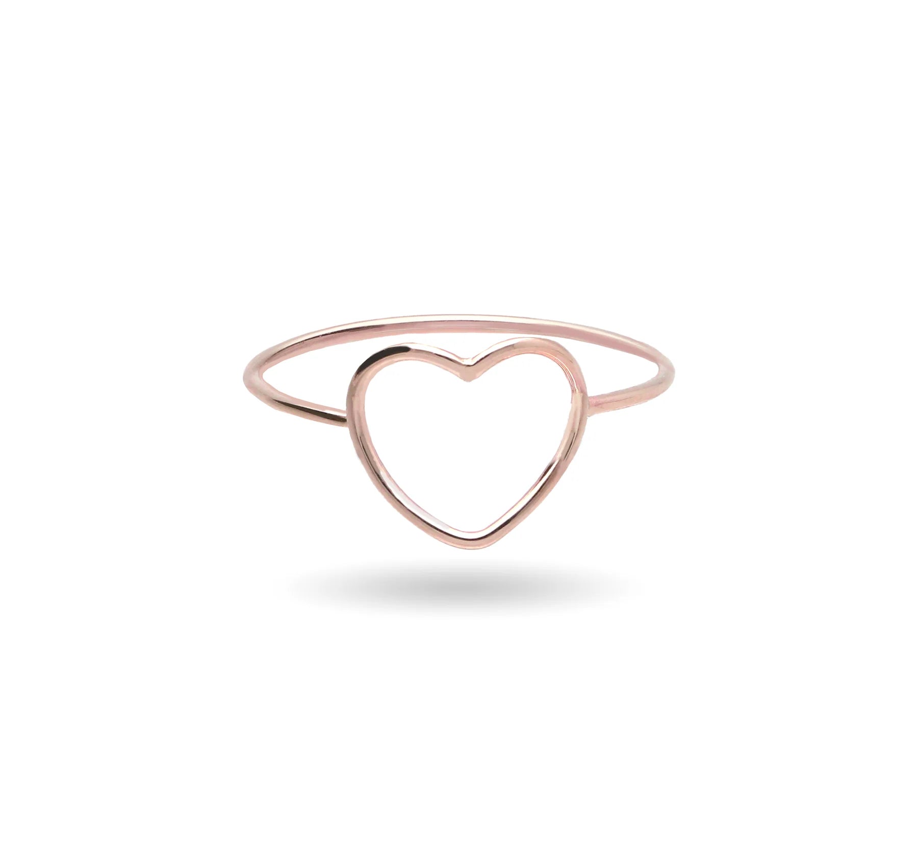 Anello Filodamore Cuore in Oro Rosa / Giallo 9kt