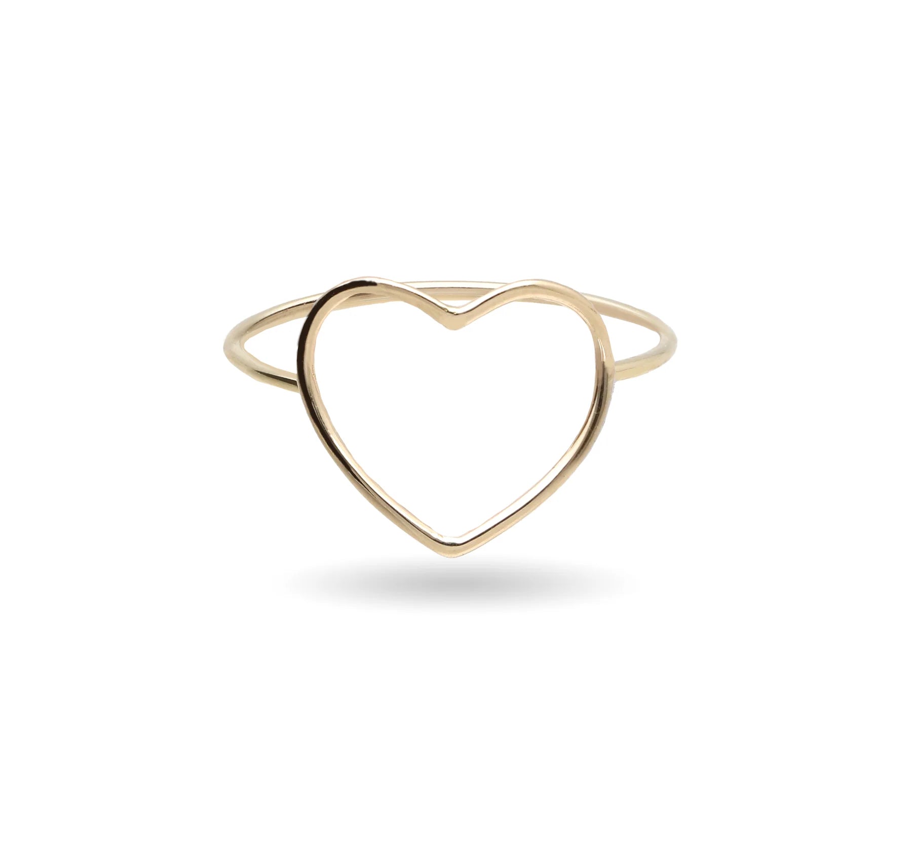 Anello Filodamore Cuore in Oro Rosa / Giallo 9kt