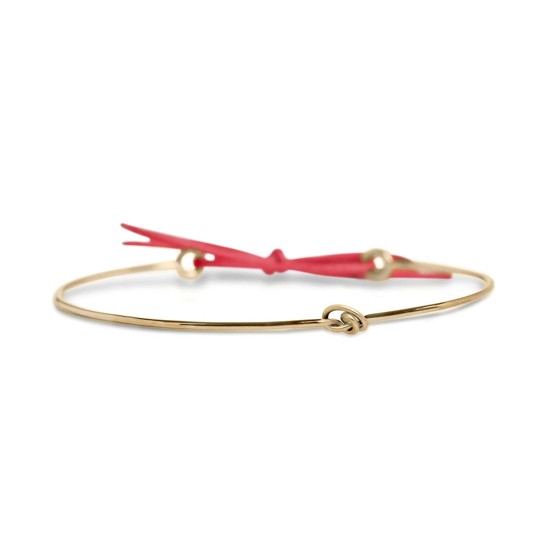 Bracciale Filodamore in Oro Rosa o Giallo 9kt con Nodino