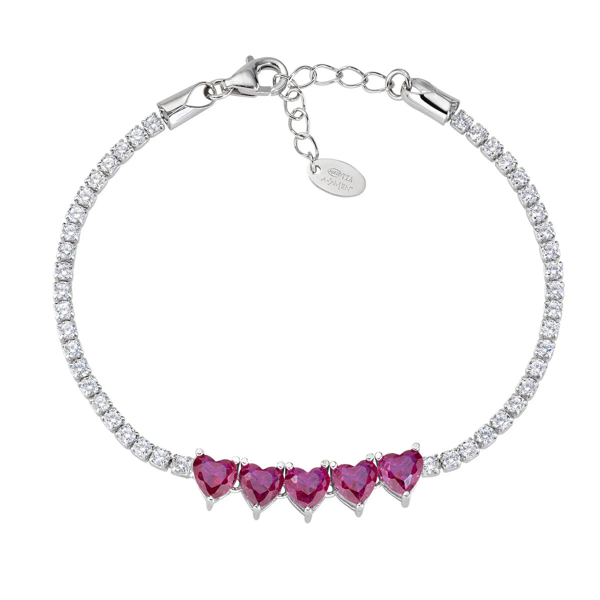 Bracciale AMEN Tennis Cuori