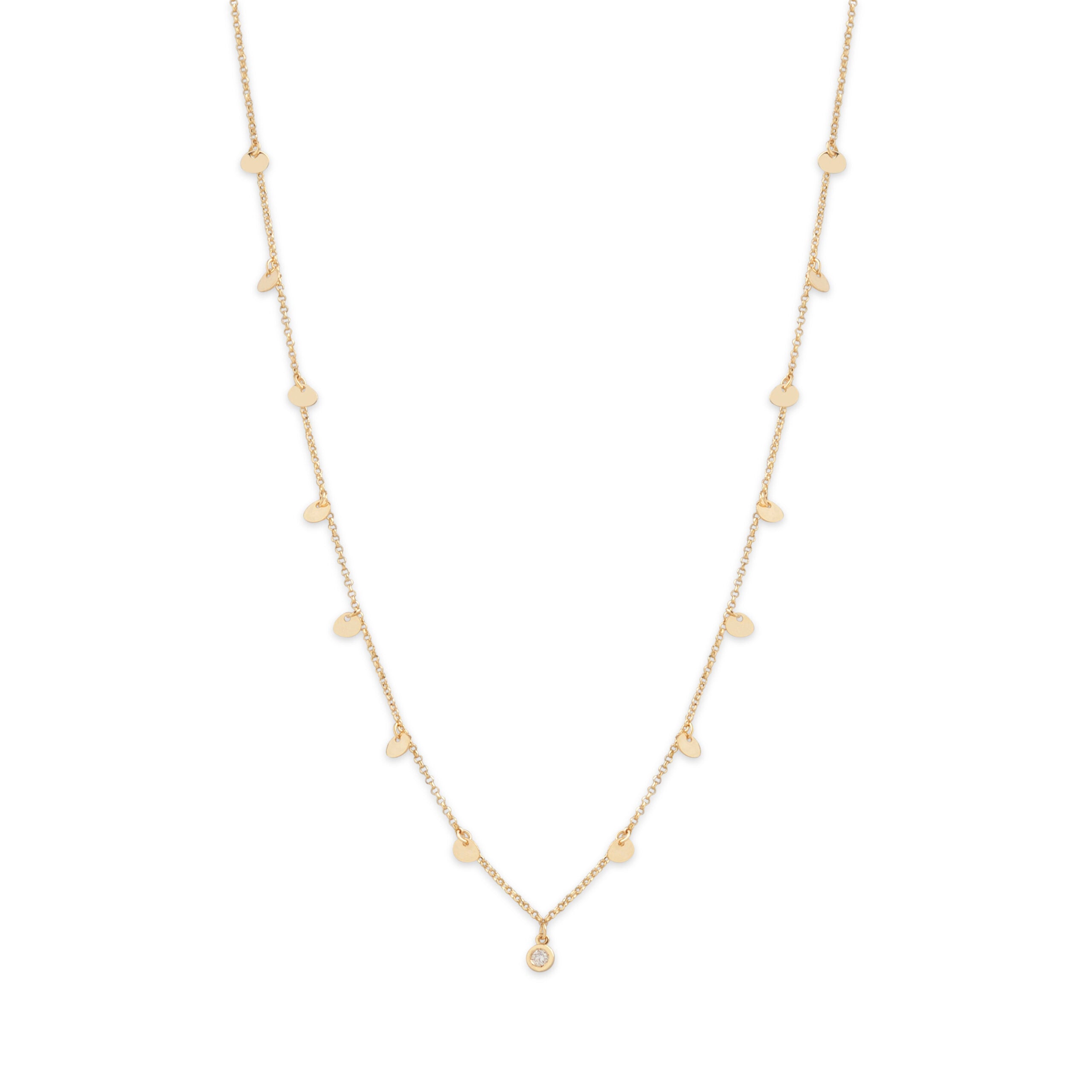 Collana con Punto luce e pendenti in Oro - Bond