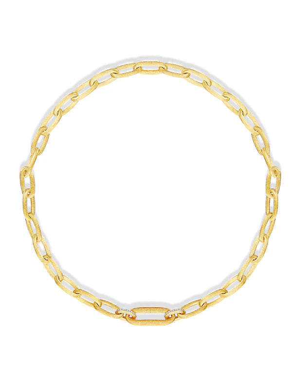 Collana Libera con catena in oro e diamanti