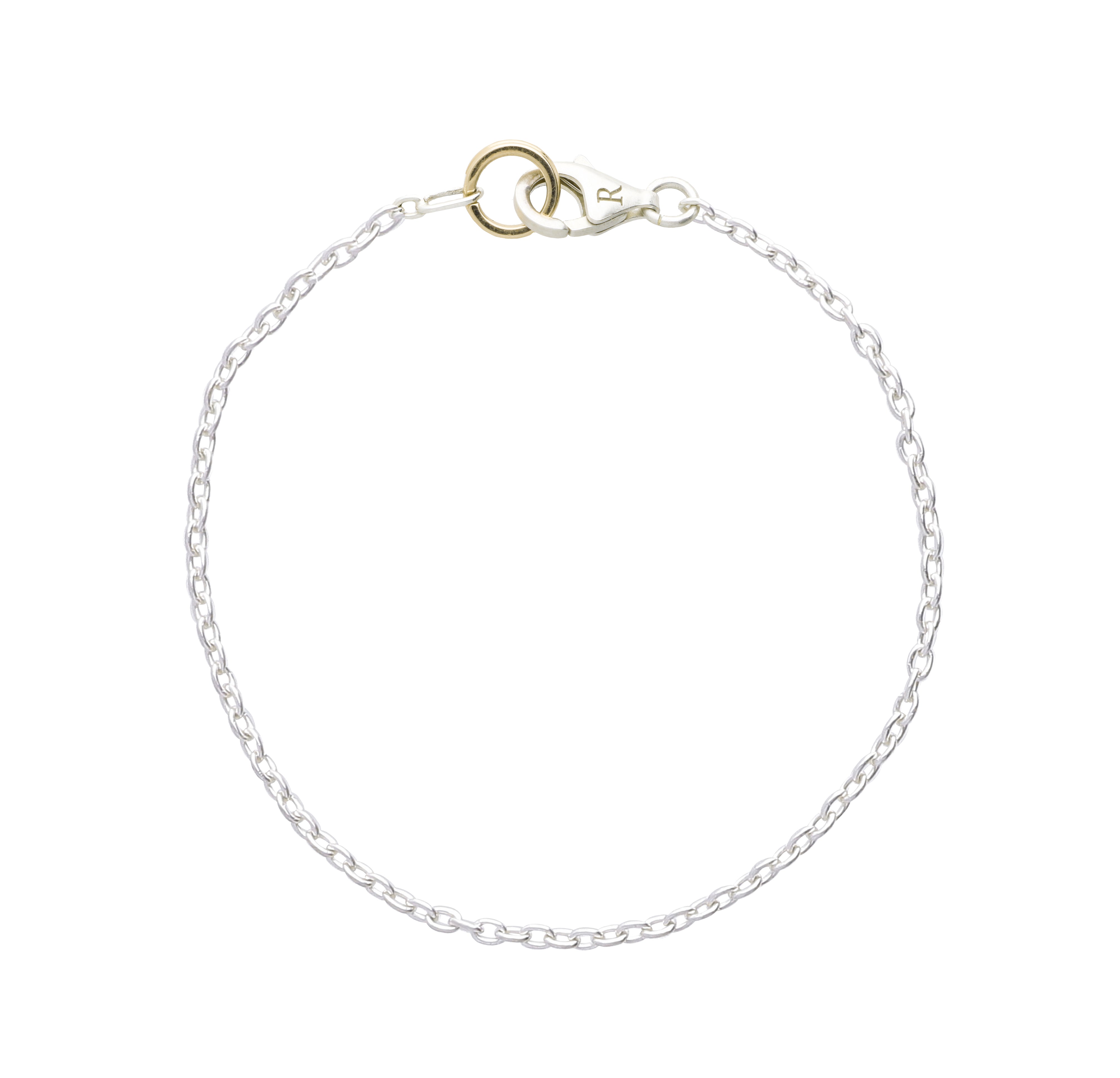 Base Bracciale in Argento 925 e Oro Rosa 9kt