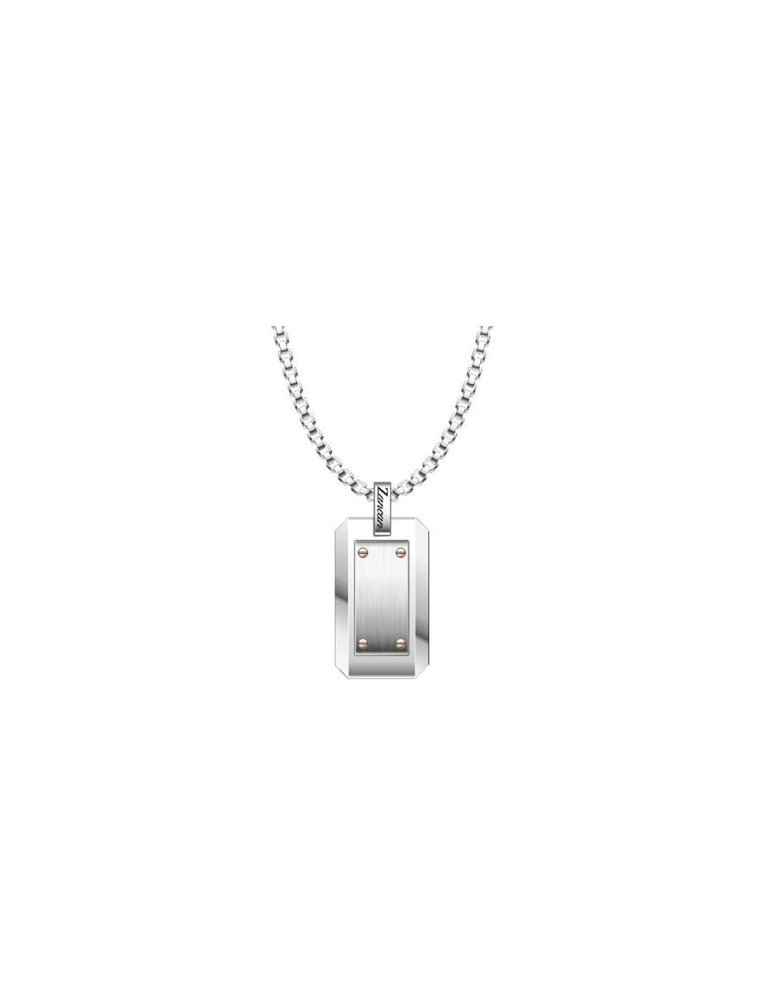 Collana Zancan Piastrina in acciaio