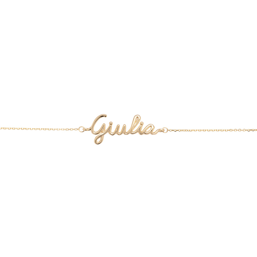 Bracciale con Nome in Oro - Personalizzabile